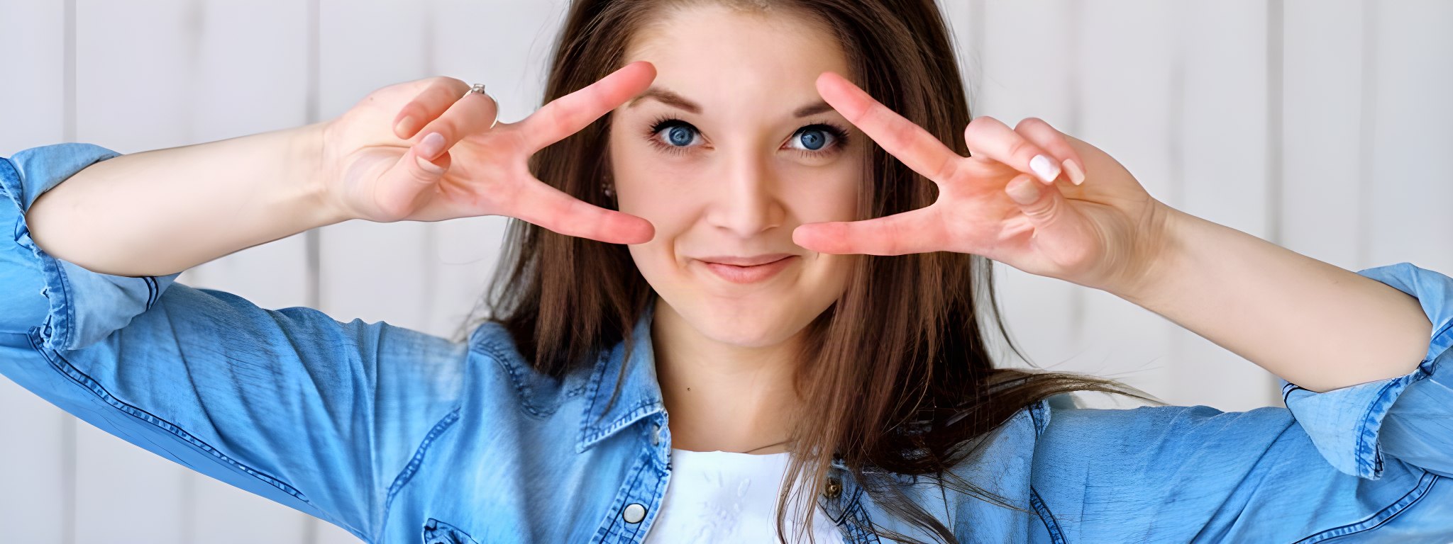 Eye Exam Making a Patient Smile and Happy