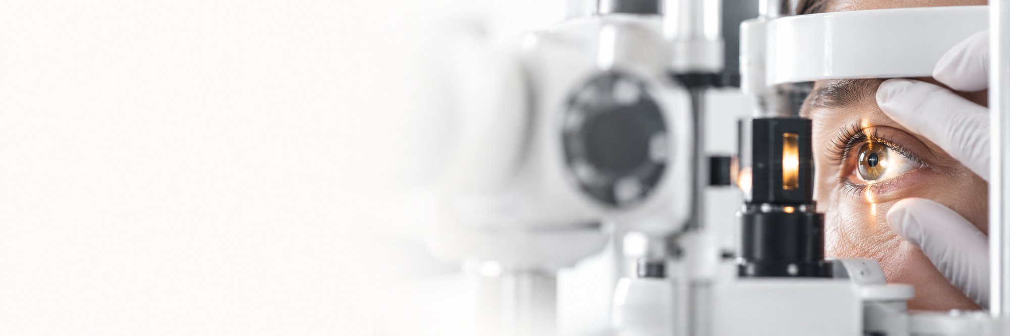 A comprehensive eye examination in progress